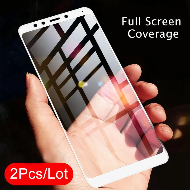 

2pcs Glass For Xiaomi Redmi 5 screen protector Tempered Glass tough package high clear 2.5D Arc 9H hardness for Xiaomi Redmi 5
