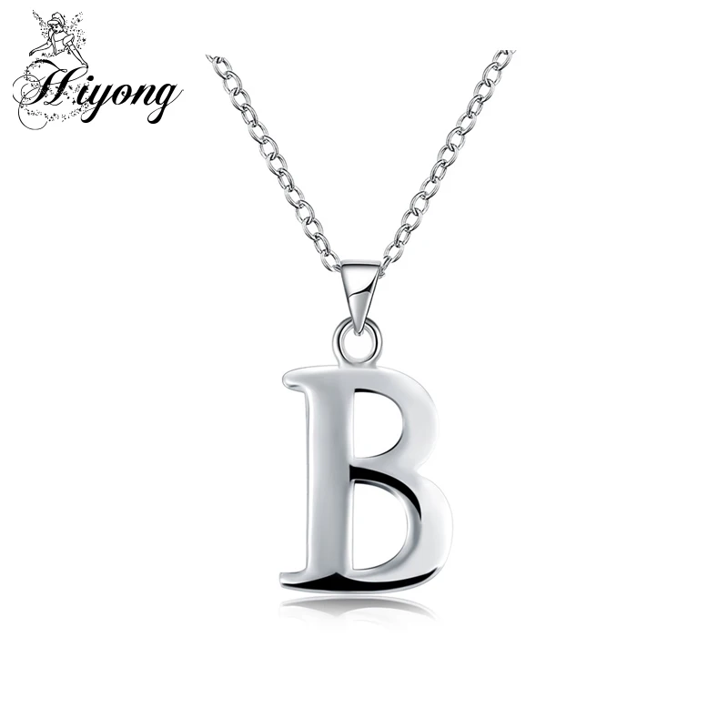 Initial Letter Necklaces Pendants Alphabet B Charm Statement Necklace