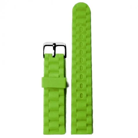 18mm Grass Green Silicone Jelly Rubber Ladies Men Watch Band Straps WB1060U18JB