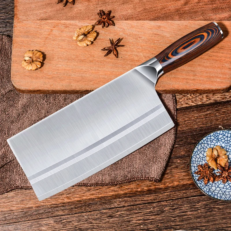 Timhome Stainless Steel Meat Cleaver 8inch Chinese Knife Butcher Knife Chopper Vegetable Cutter Kitchen Chef Knife Timhome Stainless Steel Meat Cleaver 8inch Chinese Knife Butcher Knife Chopper Vegetable Cutter Kitchen Chef Knife