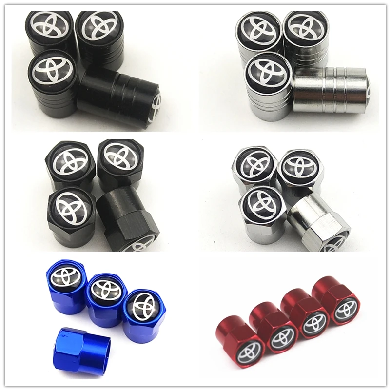 

2019 New Wheel Caps Theftproof Metal Car Wheel Tires Valves Tyre Stem Air valve Caps Airtight Cove for toyoyta car accessories