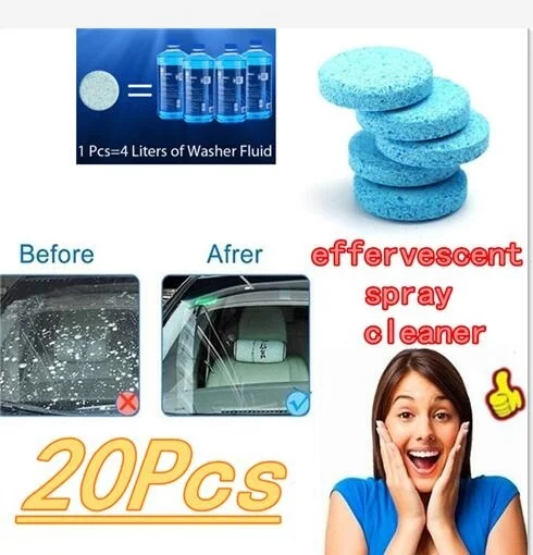 

20PCS Multifunctional Effervescent Spray Cleaner Set Glass Wash Home Cleaning Concentrate Home Effervescent Tablet