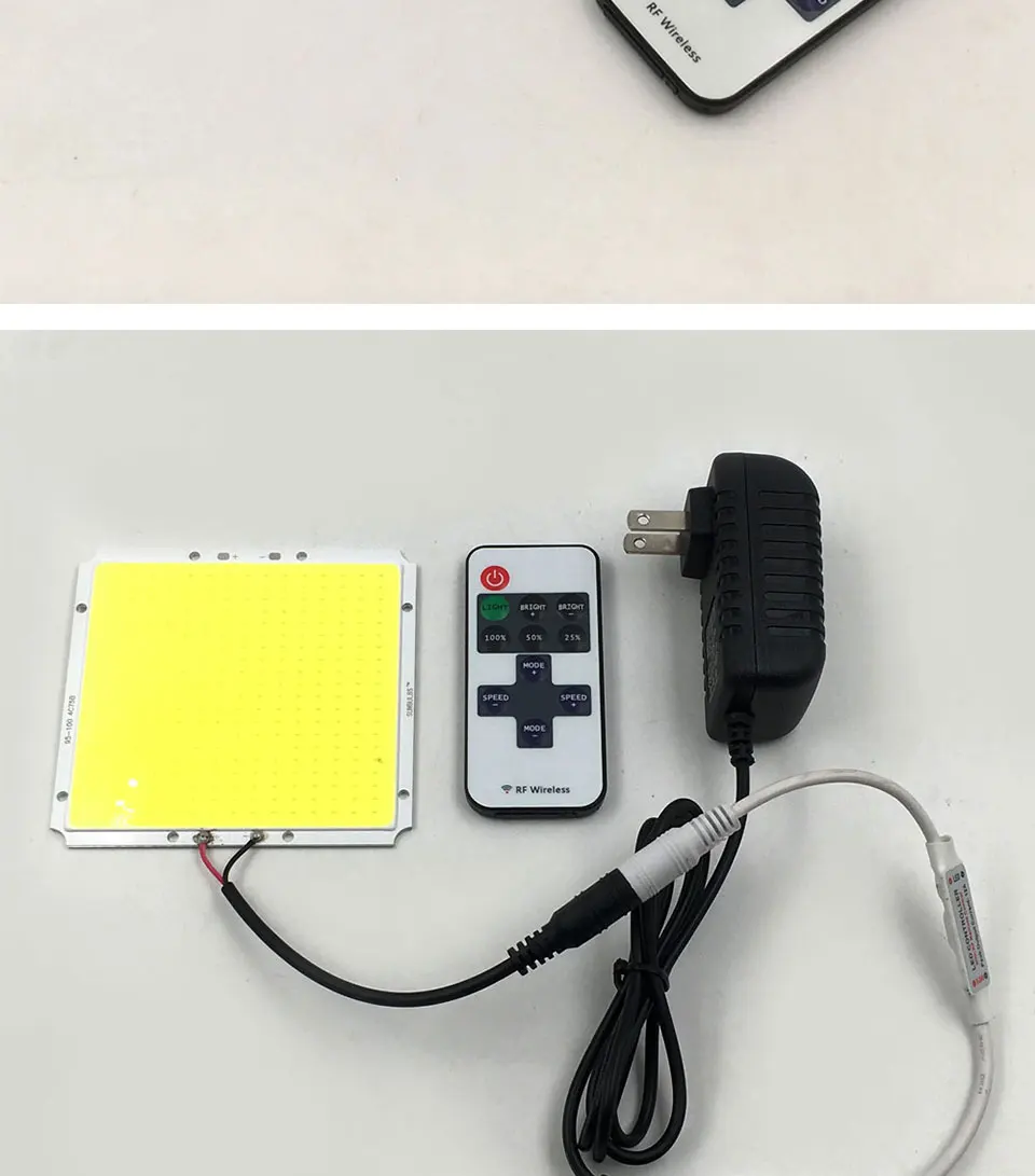 10095mm Dimmable LED Panel Lamp 50W COB Light Bulb with Dimmer Controller 12V 220V Lighting for Indoor Outdoor Car Lights DIY (10)
