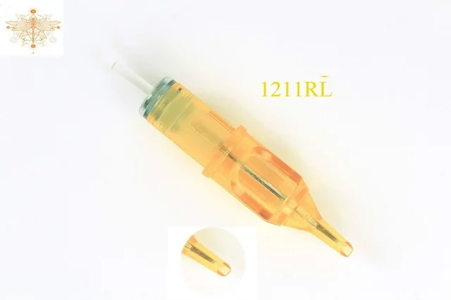Топ 20 шт 1211RL 5 Круглый Liner Мощность Дракон картриджи иглы татуировки желтая Стрекоза одноразовые держатели с иглами для татуировки YD C1211RL