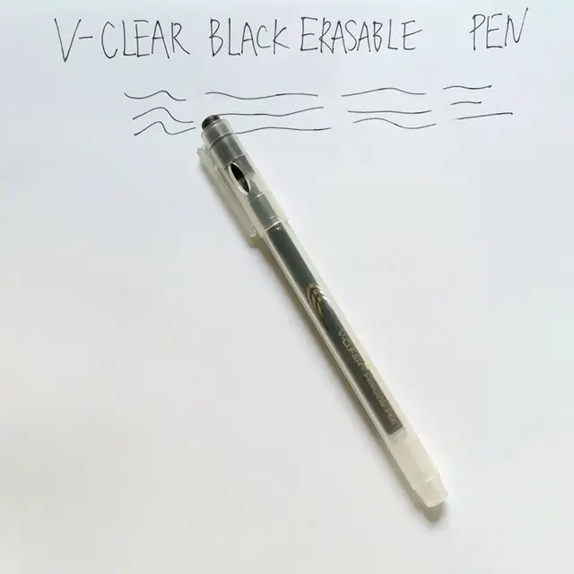 V CLEAR 0.7mm Non toxic Promotional Frixion Erasable Pen Invisible Ink
