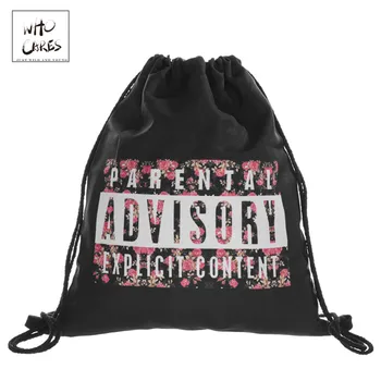 

Romantic rose 3D printing mini backpack Women Fashion Travel backpack men brand mochila Casual drawstring bag sac a dos