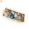CSJA-bijou européen classique pour femmes, pendentif avec chaîne, couleur or, Druzy, cristal naturel, E102 2016 ► Photo 3/6