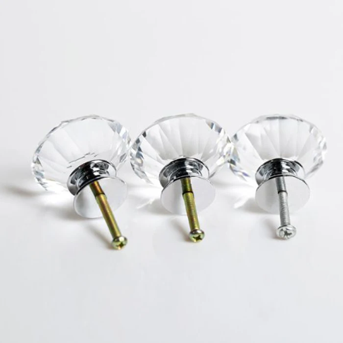 10 قطع الأجهزة الزخرفية الماس الكريستال والزجاج أثاث خزانة خزانة مقبض الباب خزانة المقابض ضياء: 40 ملليمتر