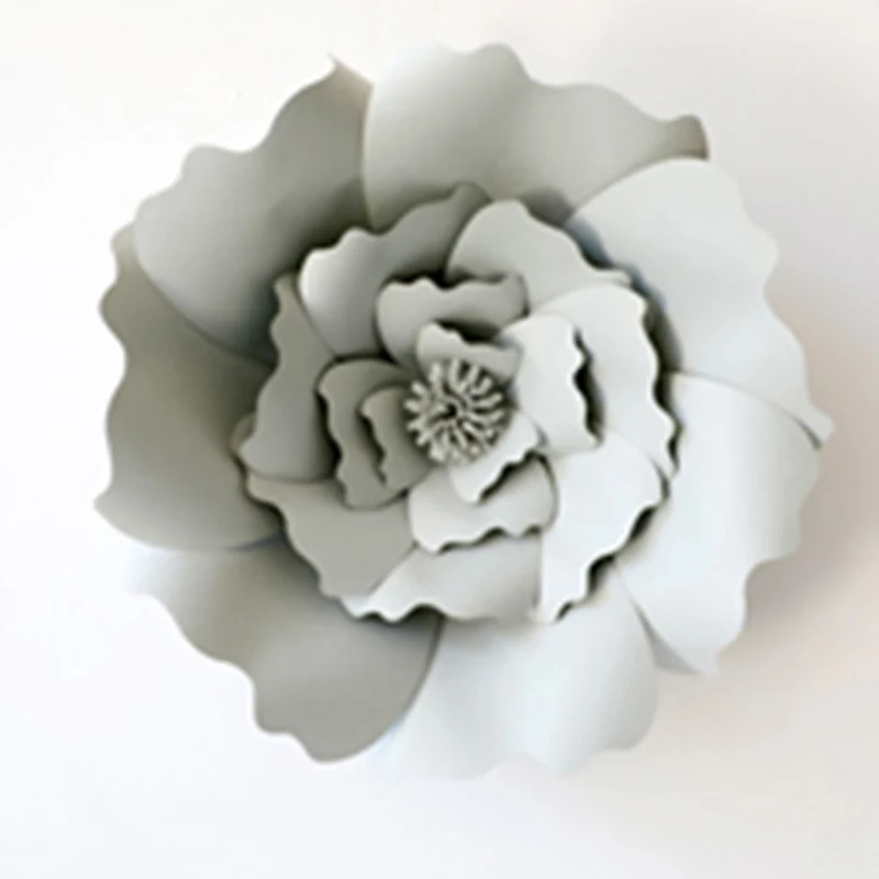 JOY-ENLIFE 1 шт. 30 см/40 см DIY Бумага цветы фон декоративные искусственные цветы украшения на свадьбу на день рождения вечерние украшения дома - Цвет: Grey