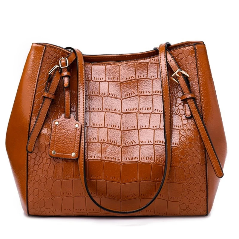 

Luxury Crocodile pattern Leather Messenger Bags for women 2019 Handbags Large Capacity Shoulder Bags Tote Women bag bolsos mujer
