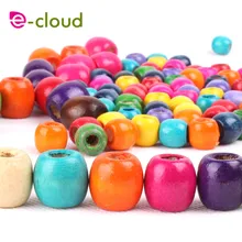 100 мм шт. 12 мм многоцветный круглый Деревянные волосы оплетка Dreadlock бусины манжеты заколки для волос случайный цвет