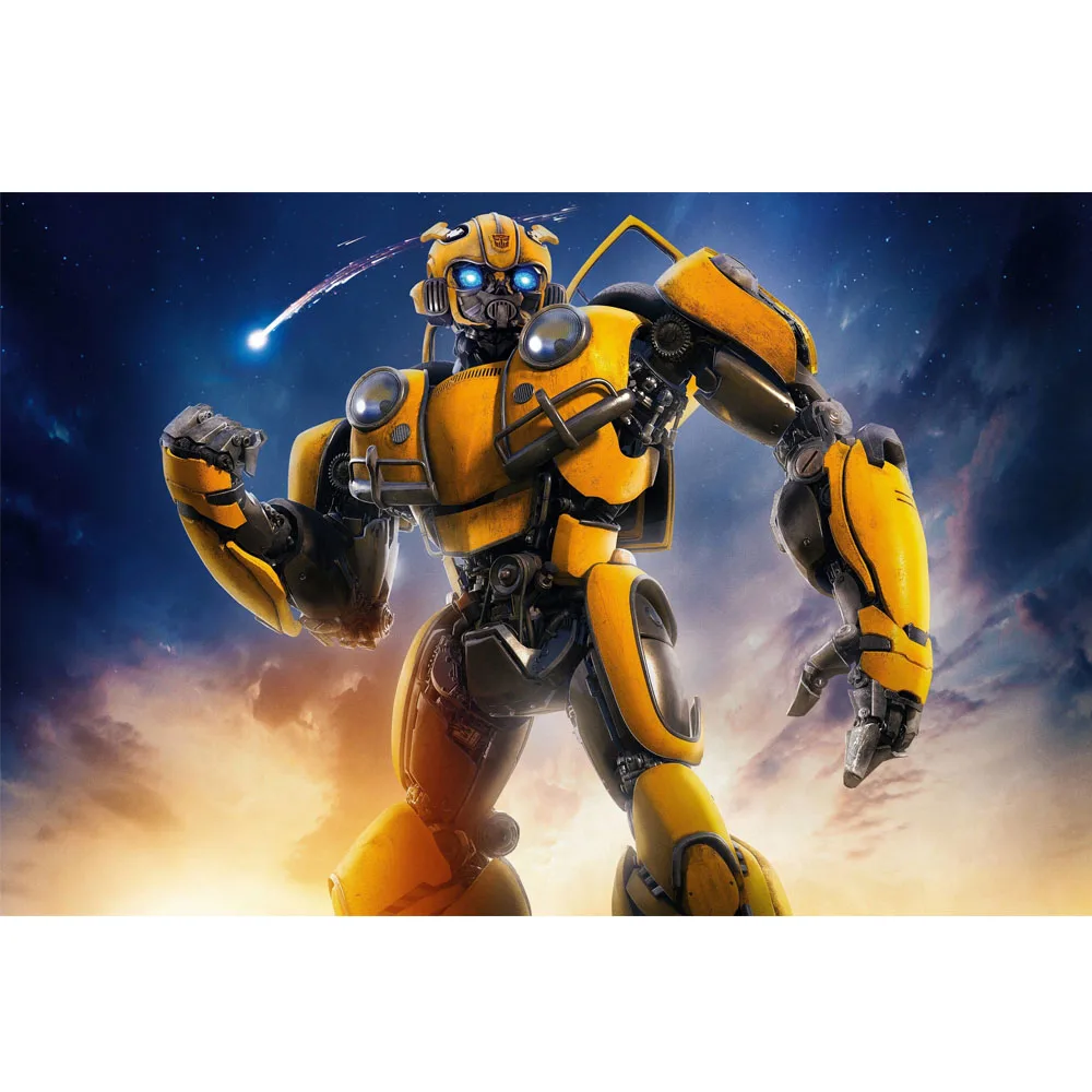 

Autobot Bumblebee Poster Art Silk Fabric Prints 24*36 32*48 inch Decorative Wall Pictures Hoom Room Decoration