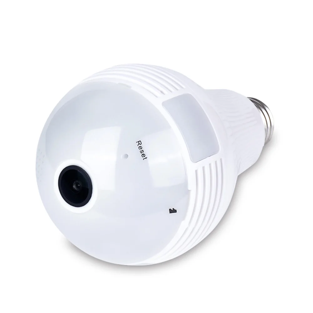  Lampada della lampadina Senza Fili del IP di Wifi Della Macchina Fotografica 960 P Panoramica FishE