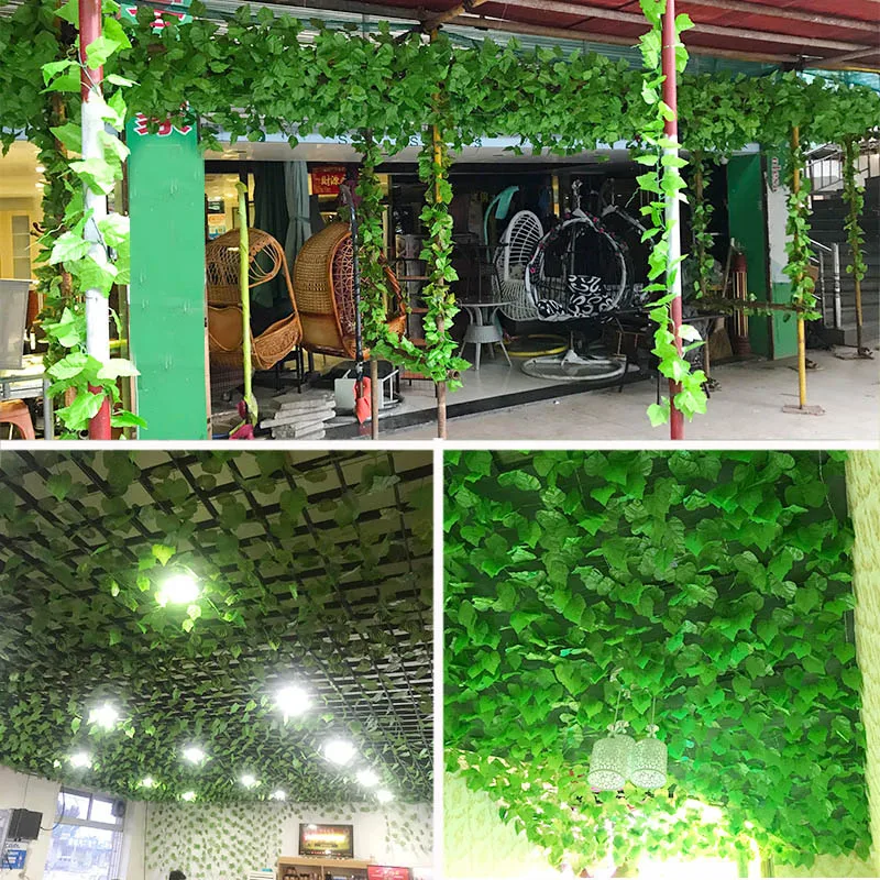 Artificial Green Rattan Simulation 210cm Tree Leaf213