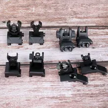 Тактический AR15 AR 15 AR-15 складной откидной передний задний прицел смещение Быстрый переход резервный Железный прицел двойной l прицеливания отверстия