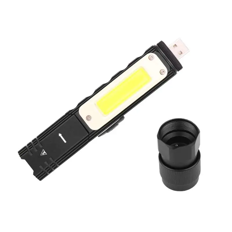 Светодиодный фонарик, хенд фри, 90 градусов поворотный IP65 Водонепроницаемый USB Батарея наружный походный Магнит Факел