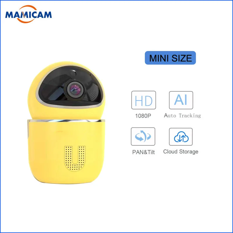

HD 1080P Wifi Wireless IP Camera indoor Auto Tracking Human Home Security Surveillance CCTV Network Wifi Super Mini Size 2MP