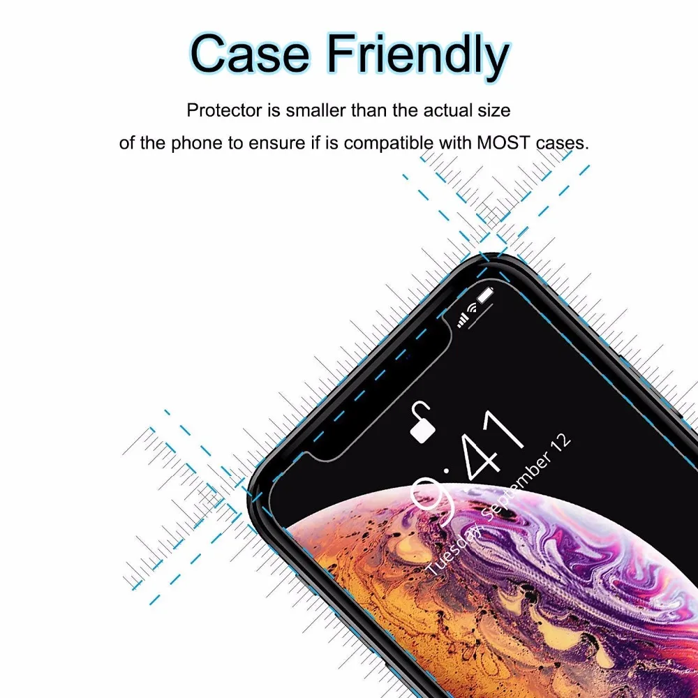 2 шт protecive стекло для iphone x s max xs xr r mas i phone ifone Закаленное Защитная пленка экрана
