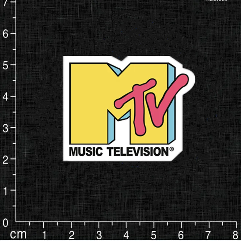 MTV Однослойная ПВХ водонепроницаемая мультяшная забавная наклейка для ноутбука для детей, игрушечный автомобиль, мотоцикл, ноутбук, телефон, милая аниме наклейка