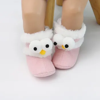 

Baby Boots 2019 Winter Soft Plush Ball Booties for Infant girls Anti Slip Snow Boot keep Warm Cute Crib shoes 0-18M