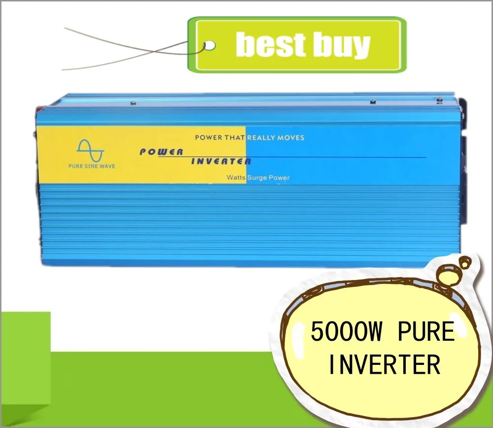 

Inverter 5000W Pure Sine Wave 5000w power inverter DC12V/24V/48V TO AC 220V/230V/240V for Water Pump/Solar PV System