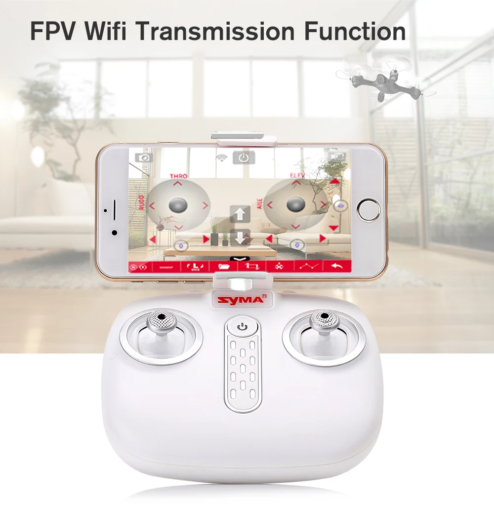 SYMA X23W мини набор высота RC вертолет Квадрокоптер Дрон FPV Wifi в режиме реального времени Трансмиссия Безголовый режим Hover дроны