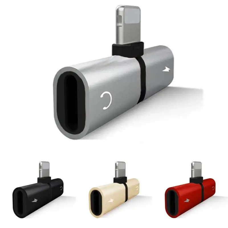 

Headphone Splitter Adapter Converter For iPhone 7/8/X Connector Splitter Charger Audio Adapter 2 in 1 For Jack to Earphone