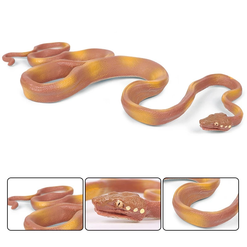 Детская имитация диких животных модель игрушки гигантский большой питон рептилия питона модель украшения