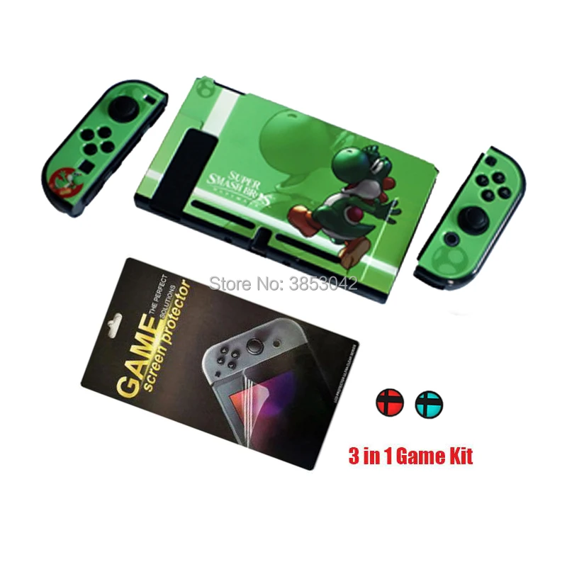 Защитный чехол 3 в 1 для Funda shand Switch Joy-Con ДЛЯ NS JoyCon, чехол для NX Joy Con, чехлы для контроллера - Цвет: A071-2SSBCAP-SP