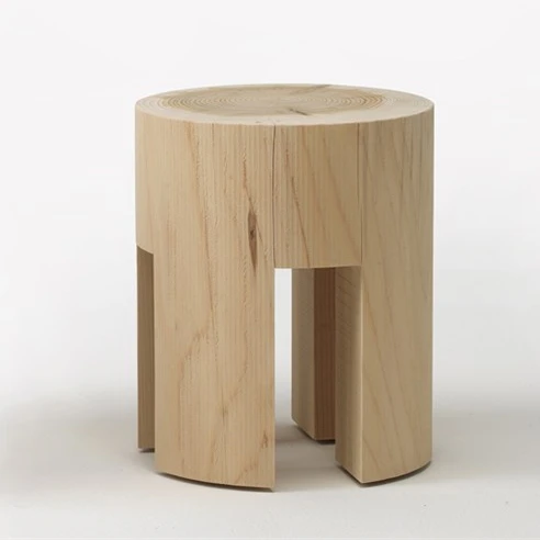 Creative Personality Furniture Round Four Footstool Wood