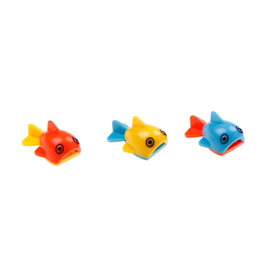 10 шт. смешанные цвета магнитная игрушка Удочка Модель сети Забавная детская игрушка для ванны детская пластиковая игрушка 3-5 см