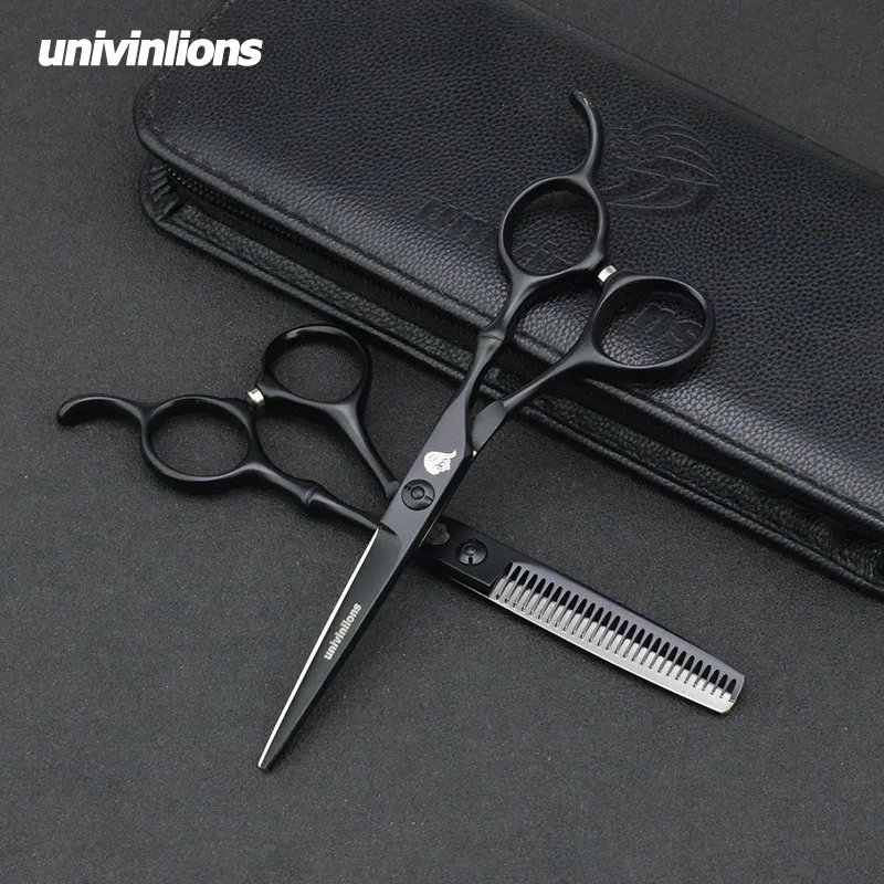 5.5/6" black gold barber hair scissors hairdressing scissors professional hair scisor barber supplies shears gift japan haircut