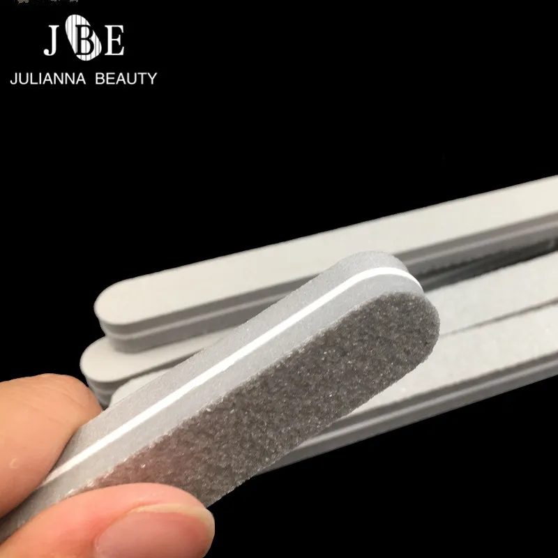 

10pcs 100/180 Grey Nail Files Chips Nail Art Gel Polisher Manicure Pedicure Sandpaper Manicure File Nails Polish Tools