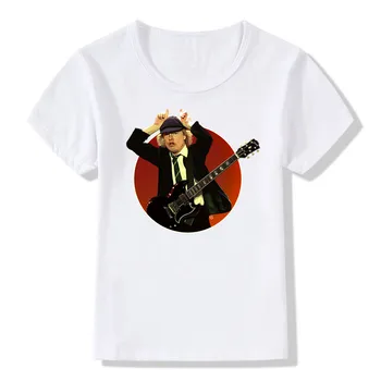 

2019 Kids Print Band Rock T-shirt Boy&Girl Graphic Heavy Metal Short Sleeve T shirt Tops Tee Baby Clothes,ooo408