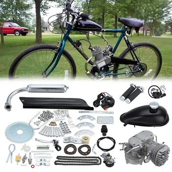 

(Shipping From AUD) Bike Petrol Gas Engine Kit 80cc 2-Stroke 26 inch 28 inch Motorized Bicycle Motor Engine Kit