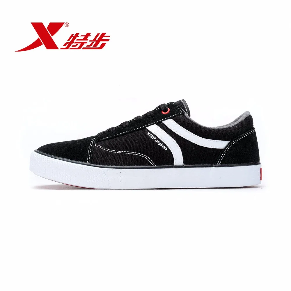 984119315238 XTEP Original Low Upper Flat Men Skateboard Shoes in