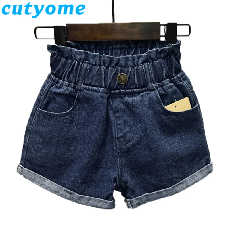

Baby Girls Ruffles Jeans Shorts 2019 Summer Newest Casual High Waist Toddler Kids Denim Shorts Girls Outfit Denim Shorts Trouser