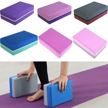 

Body Shaping EVA Yoga Block Brick High Quality Workout Stretching Aid Sports Exercise Gym Foam Health Training Fitness 6 Color