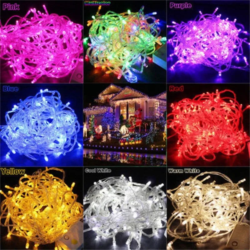 1 Set String Light Led Garland Christmas Tree Fairy Light Waterproof Street Garland For Home Garden Party Outdoor Decoration