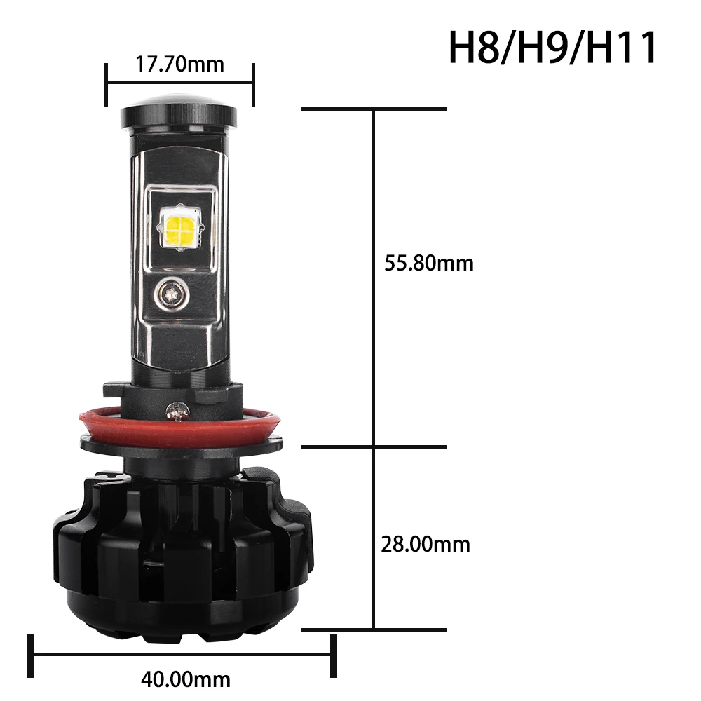 Super Bright H8 H9 H11 LED Headlight Bulbs Conversion Kit For CREE Chip 80W 9600LM Fog Light Car LED Headlights Auto Headlamp Super Bright H8 H9 H11 LED Headlight Bulbs Conversion Kit For CREE Chip 80W 9600LM Fog Light Car LED Headlights Auto Headlamp
