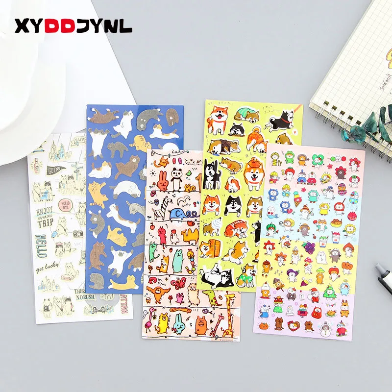 3 листа/3 шт. детские наклейки с мультяшными животными|stationery products|stationery stationerystationery