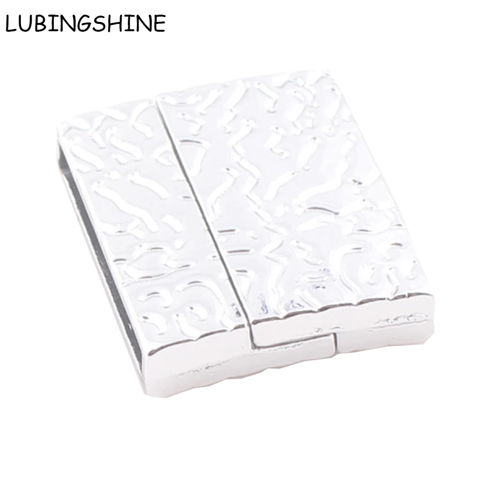 5 комплектов DIY браслет хлопает кожаный шнур браслет на магнитной застежке соединители фурнитура для украшений C50