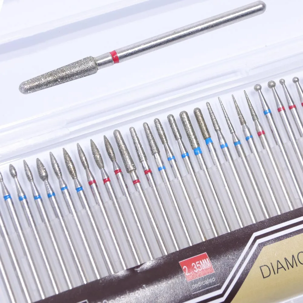 

EWT 30pcs electric nail drill grinding head Electric Manicure Drill & Accessory advanced diamond grinding head manicure special