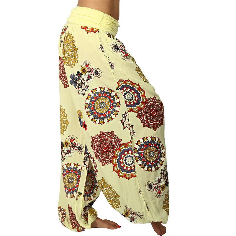 

Sarouel Pantalon Femme Harem Pants Plus Size 5XL High Waist Wide Leg Pants Bohemian Casual Trousers 2019 Hip Hop Pants