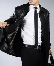 Free Shipping 2016 Winter Genuine Leather Clothing Men Leather Jackets Soft Male Business Casual Coats Thicken