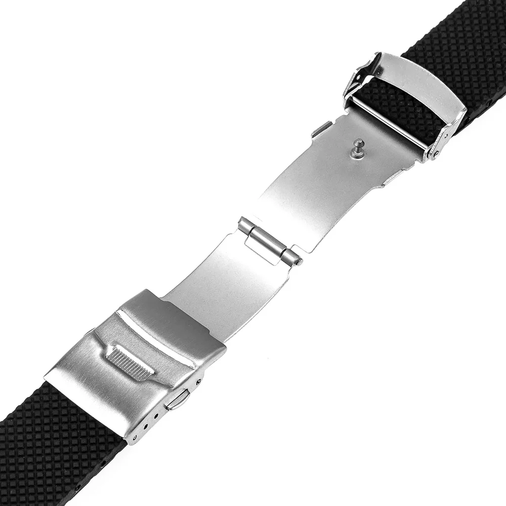 Силиконовый резиновый ремешок для часов 22 мм для samsung gear 2 R380 Neo R381 Live R382 gear S3 Galaxy Watch 46mmm ремешок с пряжкой безопасности