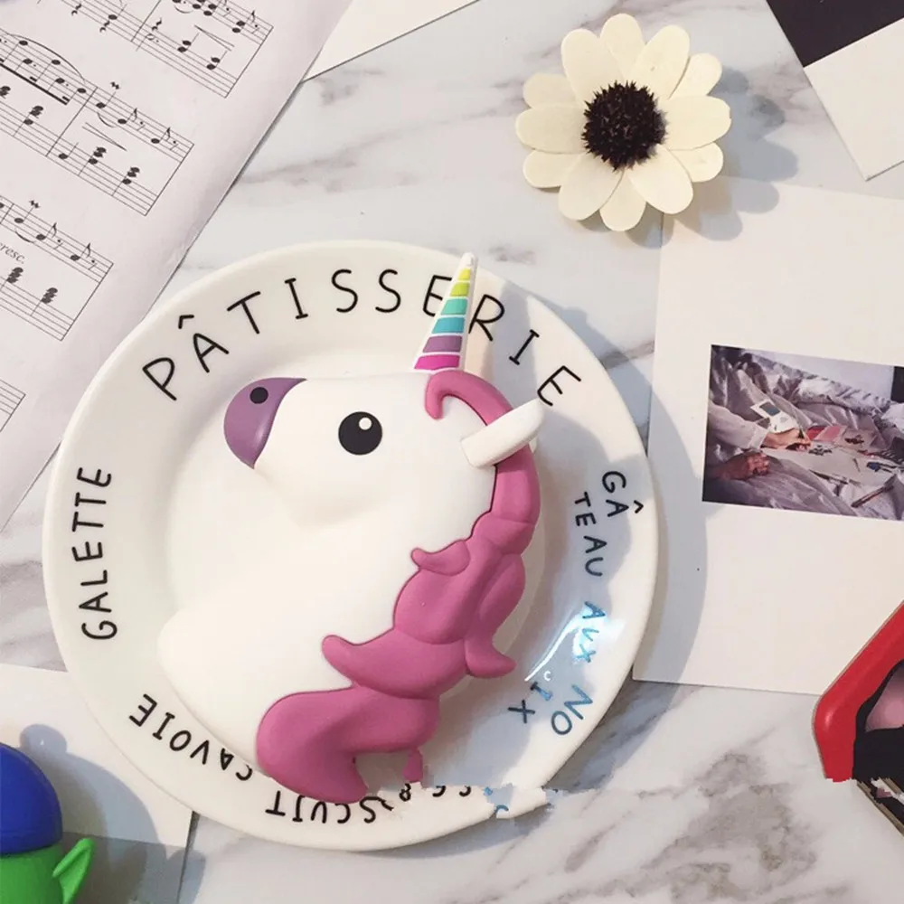 Ultrathin Portable Emoji Power Bank Battery Case 3000mAh Charger Unicorn Cartoon USB for Iphone 5S 6 6S 7 7plus Xiaomi Samsung