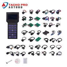 Newest Tacho Pro 2008 July Universal Mileage Odometer Correction Tool Tacho Pro Unlock Version Dash Programmer Full Set DHL Free