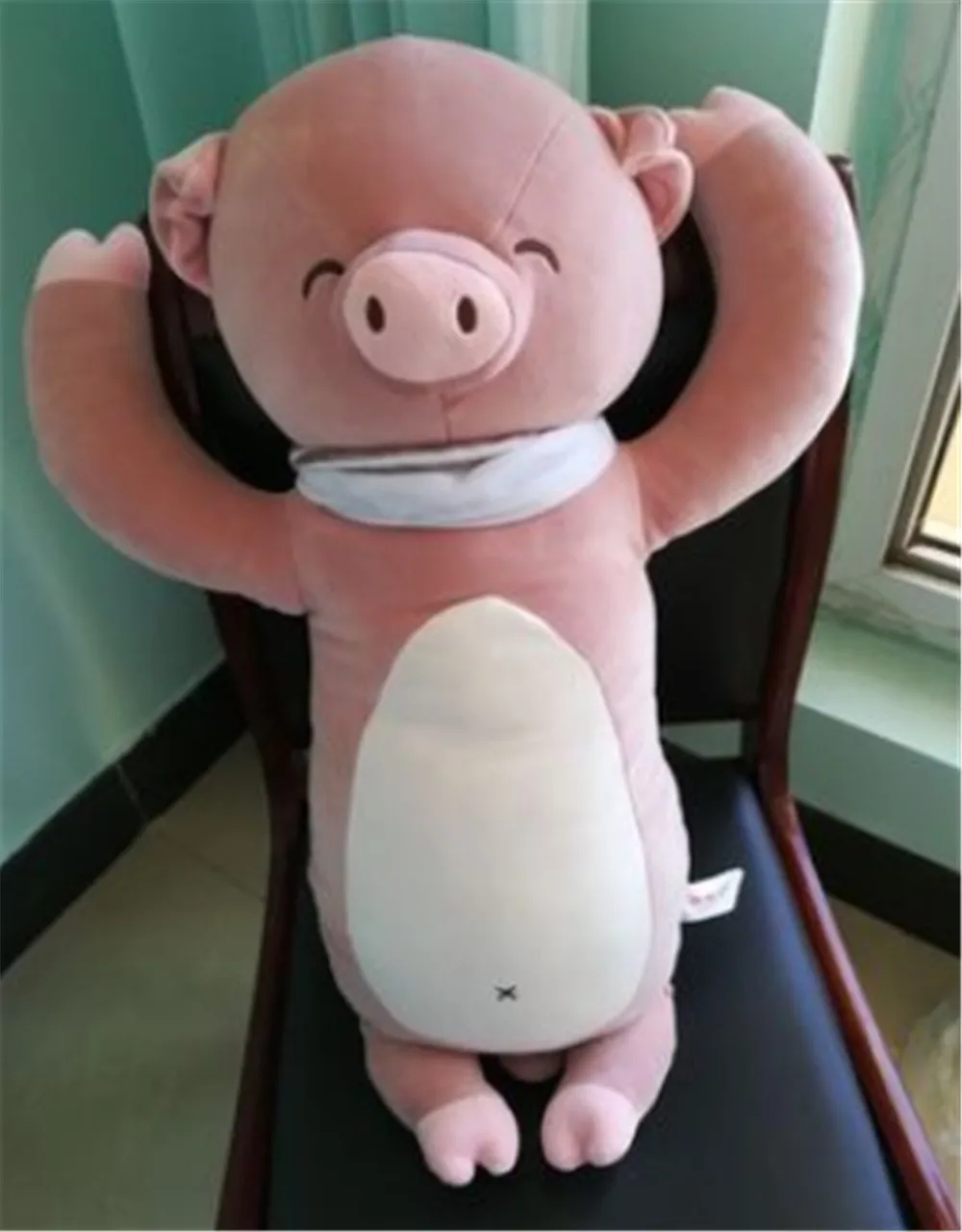 Fancytrader Cuddly Soft Animals Dog Bear Pig Bunny Pillow Doll Fluffy Stuffed Cartoon Anime Doll Gifts 70cm 28inch for Children7