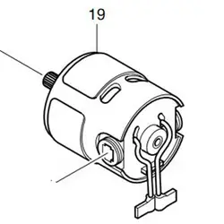 Натуральная Двигатель для Makita 629724-5 6314d 6214d